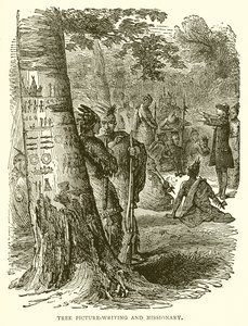 Escrita de Imagens de Árvores e Missionário de English School