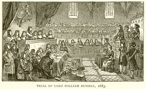 Julgamento de Lord William Russell, 1683 de English School