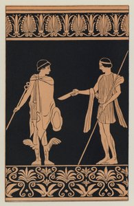 Trygaeus subornando Hermes com uma taça de ouro de English School