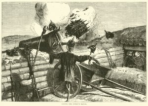 Experimentando o alcance dos inimigos, outubro de 1870 de English School