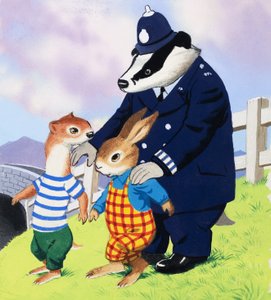 Tufty e policial texugo de English School