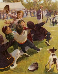 Cabo de guerra (litografia a cores) de English School