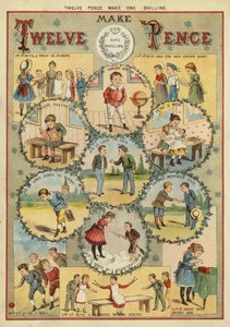 Doze pence fazem um xelim (chromolitho) de English School