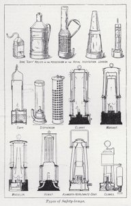Tipos de lâmpadas de segurança (litho) de English School