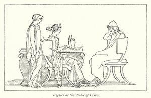 Ulisses na Mesa de Circe (litho) de English School