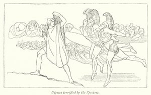 Ulisses aterrorizado com os Espectros (litho) de English School