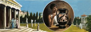 Montagem não-identificada sobre artefatos antigos de English School