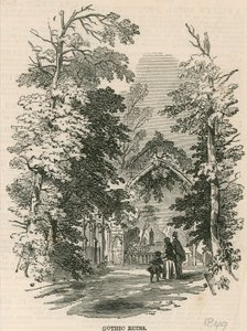 Vauxhall Gardens, Londres: As ruínas góticas de English School