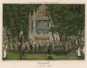 Vauxhall Gardens, Londres, em uma noite de gala de English School
