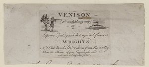 Vendedor Venisor, Wrights, cartão de comércio de English School