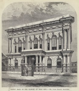 Vestry Hall of the Hamlet of Mile End (gravura) de English School