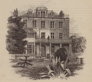 Victor Hugo em casa (gravura) de English School