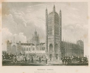 Torre de Victoria, Palácio de Westminster, Londres de English School