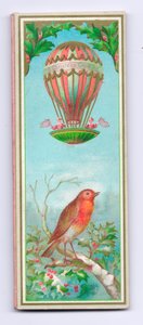 Cartão de Natal do Victorian, c.1880 de English School