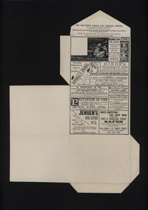 Papel de carta meio-penny vitoriano (litho) de English School