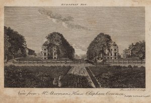 Vista da casa do Sr. Ackermans, Clapham Common, Surrey de English School