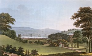 Vista do forte, perto de Bristol, 1802 de English School