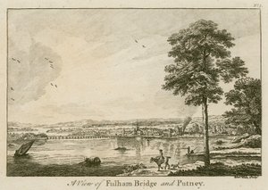 Vista, de, ponte fulham, em, Putney de English School