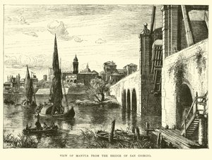 Vista, de, mantua, de, a, ponte, de, san giorgio de English School