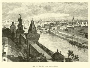 Vista de Moscou do Kremlin de English School