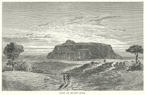 Blick auf den Berg Kita (Gravur) von English School