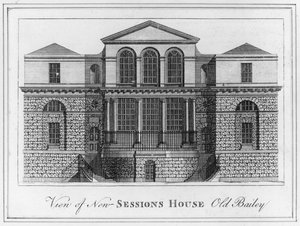 Vista da New Sessions House Old Bailey de English School