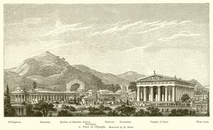 Vista de Olímpia, restaurada por R Bohn de English School
