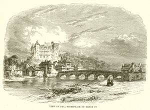 Vista de Pau, berço de Henrique IV de English School