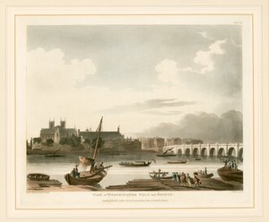 Vista, de, westminster, corredor, e, ponte de English School