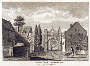 Vista do portão de Wincheap, 1784 de English School