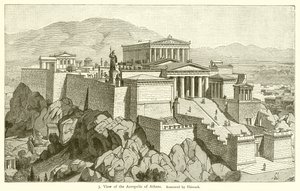 Vista da Acrópole de Atenas