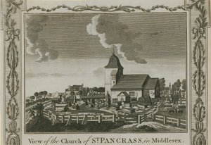 Vista, de, a, igreja, de, st pancras de English School