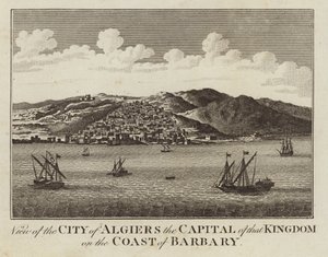 Vista da cidade de Argel, a capital desse reino na costa da Barbária de English School