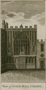 Vista, guildhall, capela, londres de English School