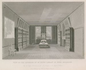 Vista, de, a, interior, de, sr., Pepys, biblioteca, em, york, predios de English School