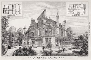 Villa, Westgate on Sea (gravura) de English School
