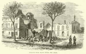 Aldeia perto de Blois depois do cerco, dezembro de 1870 de English School
