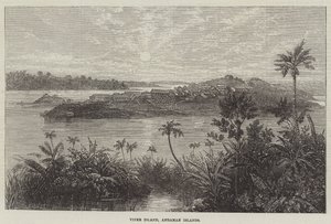 Ilha Viper, Ilhas Andaman (gravura) de English School