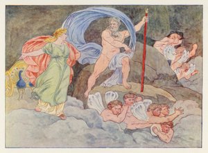 Eneida de Virgílio: Juno e Éolo (lito colorido) de English School