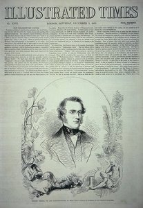 Visconde Canning, o Novo Governador Geral da Índia, ilustração de "The Illustrated Times de English School