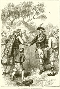 Visita de Oglethorpe à colônia das Terras Altas de English School