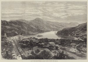 Visita dos Príncipes Marinheiros ao Ceilão, Vista de Kandy (gravura) de English School