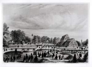 Visitantes, ver, a, casa palma, em, Kew, palácio, c.1860s de English School