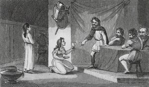 Vortigern e Rowena (gravura) de English School