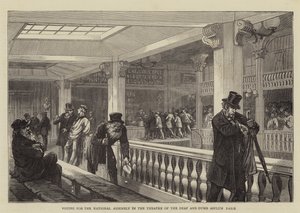 Votação para a Assembleia Nacional no Teatro do Asilo Surdo-mudo, Paris de English School