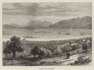 Vourla, Golfo de Esmirna (gravura) de English School