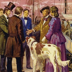 Wagner e sua esposa e cão partem para Londres de English School