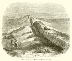 Parede, de, severus, perto, Housestead, northumberland