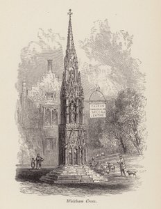 Waltham Cross (gravura) de English School