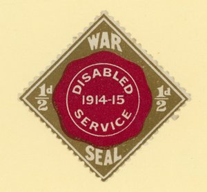 Selo de guerra - serviço desativado 1914-1915 de English School